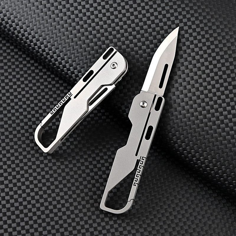 Multifunctional keychain knife