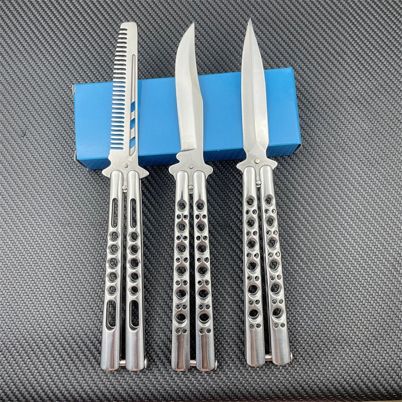 All-steel classic butterfly knife
