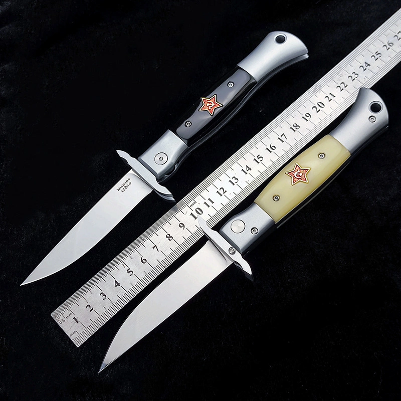 Semi-automatic outdoor EDC high quality folding knife