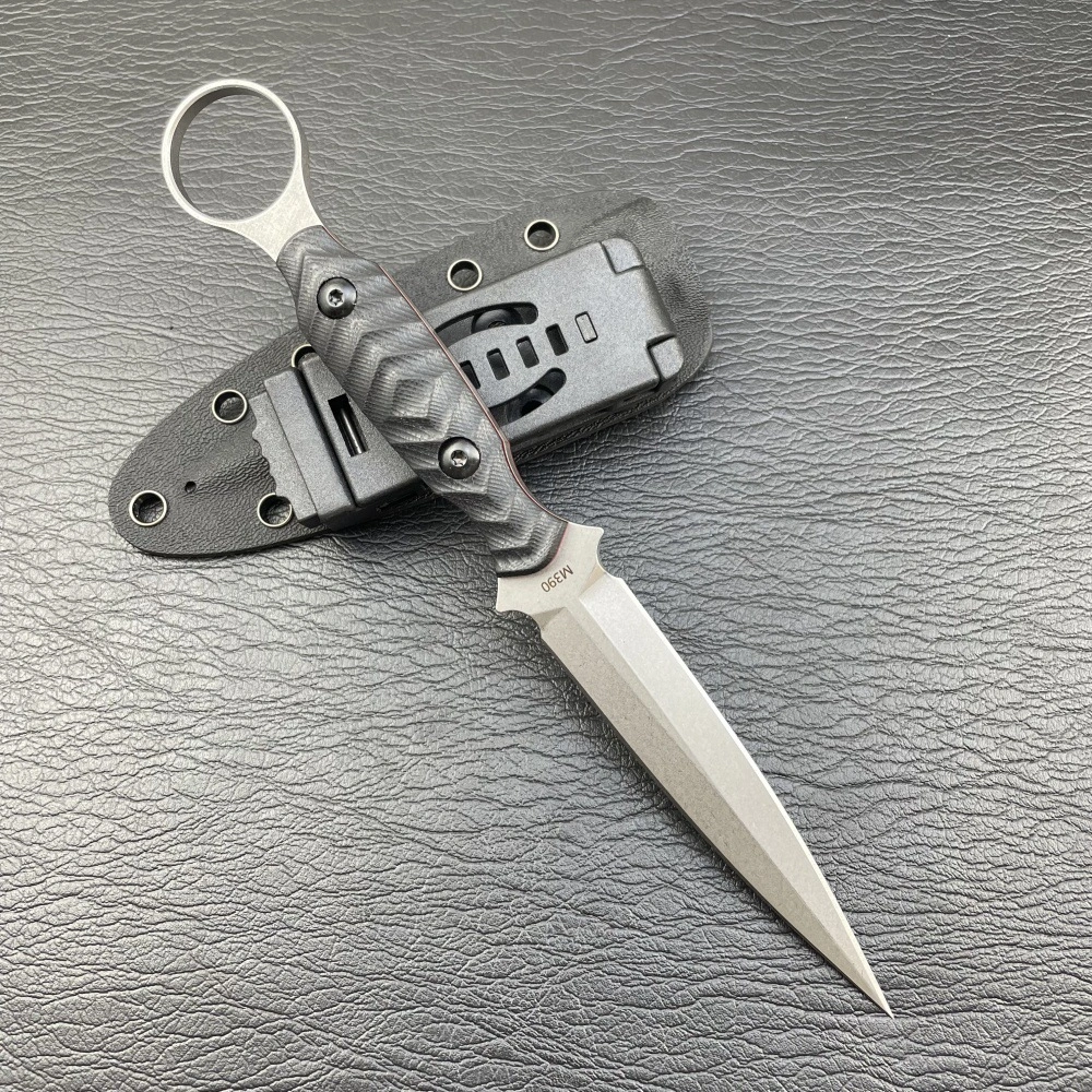 Tail ring outdoor self-defense tool camping knife